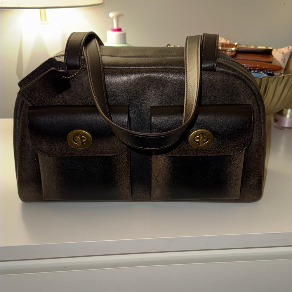 Coach Twin Turnlock Loved Leather